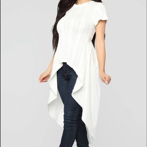 Fashion Nova White Knit Top